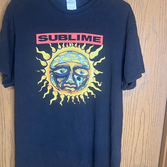 Vintage Y2K 2002 SUBLIME Black Sun T-Shirt Pro Delta Size L Ska Rock Band Tour - Picture 2 of 6